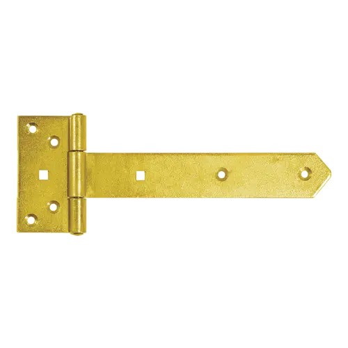 [P009799] Balama pentru poartă tip „T” din oțel zincat galben, 200x45x90x3 mm