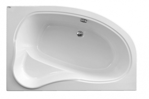 [P007421] Cadă de baie din acril asimetrică Cristal pe colț dreapta, 150x100x41 cm