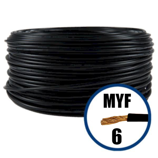 [P003882] Conductor electric MYF (H07V-K) 6 mmp, izolaţie PVC, negru