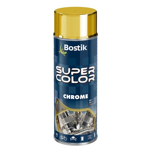 [P005420] Spray vopsea Bostik Color Universal, auriu chrome interior/exterior, 400 ml