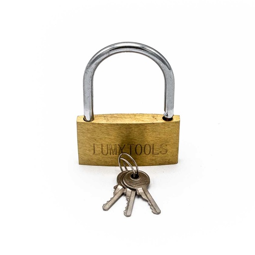 [P008186] Lacăt alamă 3 chei incluse, 30 mm