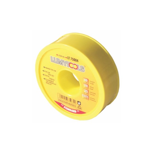 [P004035] Bandă teflon Lumytools pentru etanșare, 12x0.075 mm x 10 ml
