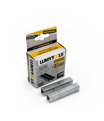 [P006980] Capse tapiţerie pentru capsator, înălțime 12x1.2 mm 1000 buc