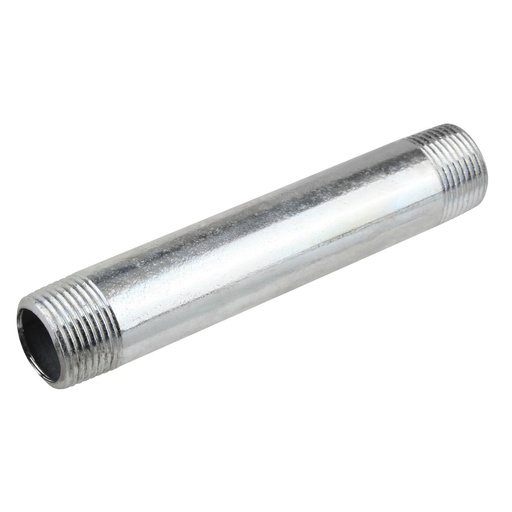 [P007382] Prelungire/ștuț țeavă zincată filetată fe-fe, 2"x200 mm