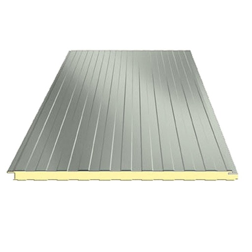 [P005355] Panou sandwich perete PUR, fixare ascunsă, RAL 9002, 100 mm tabla 05 - 05 mm, 6 m