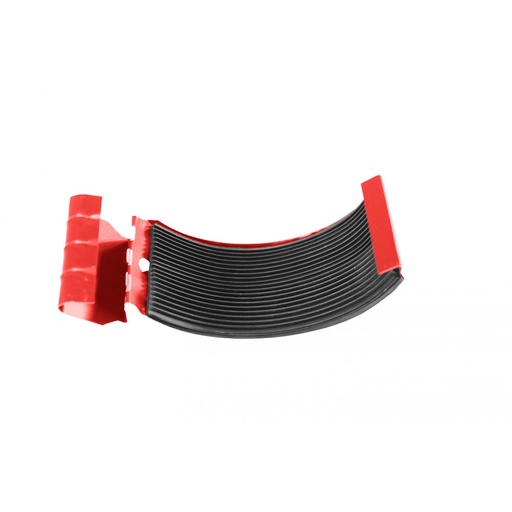 [P008258] Brățară jgheab metalic RAL 3011 roșu, D. 125 mm