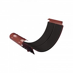 [P008169] Brățară jgheab metalic RAL8017 maro, D. 125 mm