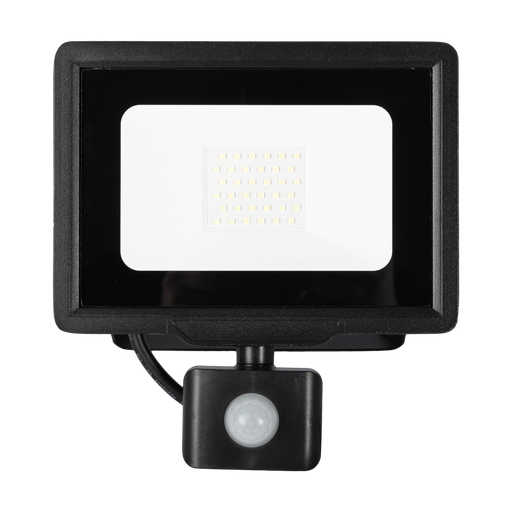 [P004757] Proiector cu LED integrat Slim 30W 2700 lumeni IP65, senzor de mișcare, lumină rece