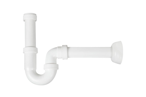 [P000107] Sifon “U” 1"1/2 cu racord pentru masina de spalat, fara ventil, iesire Ø 40