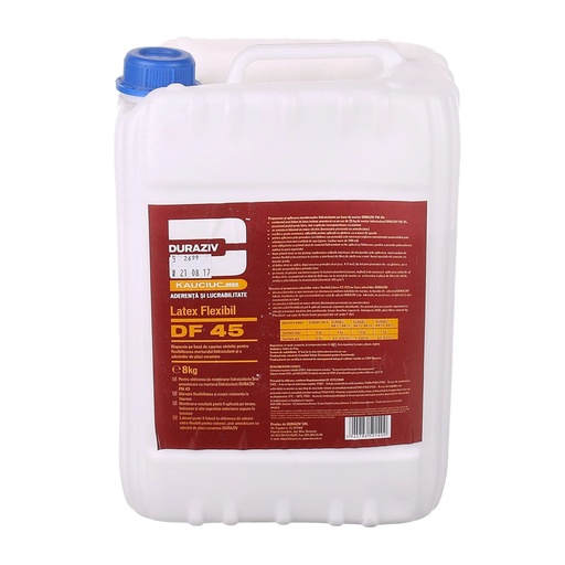 [P004225] DURAZIV DF 45 Latex flexibil, aditivat cu Kauciuc® 8 kg/bidon