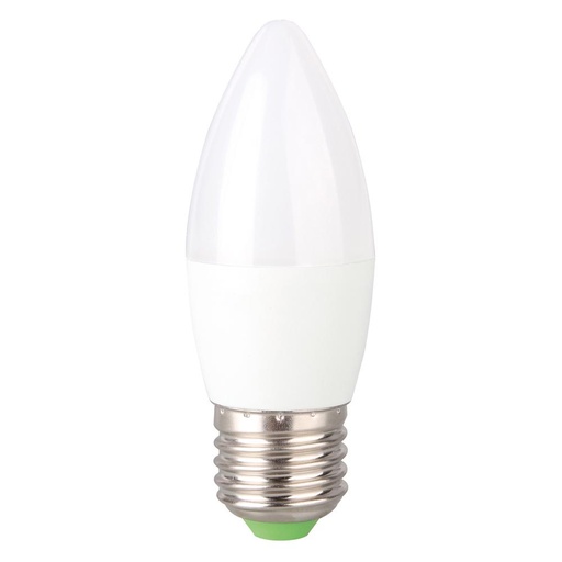 [P005846] Bec LED Total Green, E27, 6W/60W, tip lumânare , 570lm, 5000k, lumina alb neutră