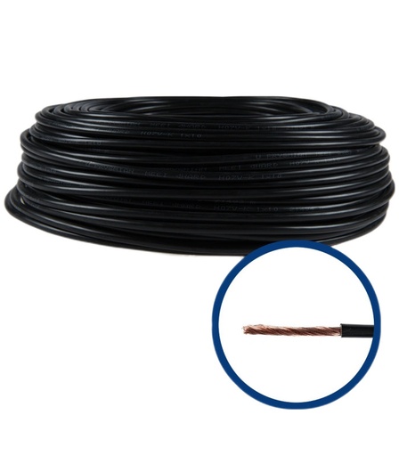 [P006281] Conductor electric MYF (H07V-K) 4 mmp, izolaţie PVC, negru