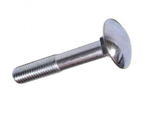 [P008962] Șuruburi metrice cap bombat torbant filet parțial, 6x60 mm DIN603 din oțel zincat, 50 buc