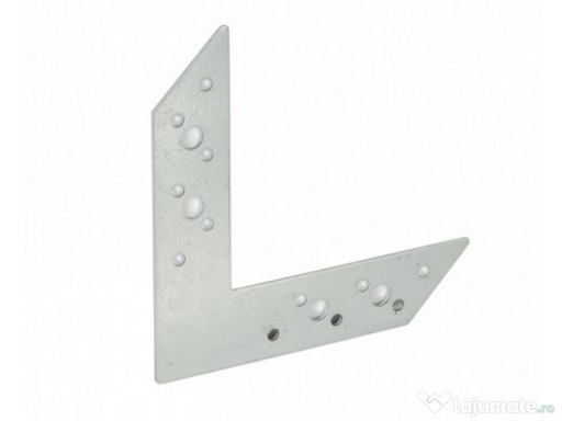 [P005026] Element perforat de îmbinare în colt din otel zincat, 160x115x35x2 mm