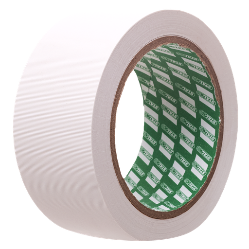 [P010255] Bandă PVC protectoare cu zimți 48mm x 25m alb