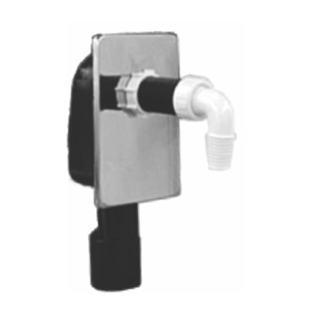 [P005877] Sifon din inox încastrabil pentru mașina de spălat, Ø 40/50 inox