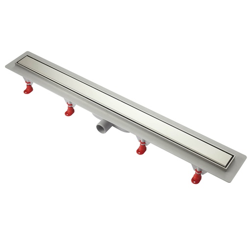 [P005876] Rigolă pentru duș cu grătar din inox și sifon gravitațional, L 660 mm