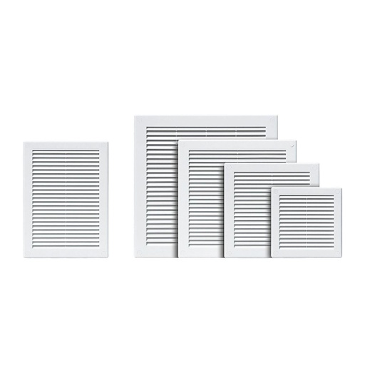 [P007866] Grilă de aerisire simplă cu plasă, 25x25 cm
