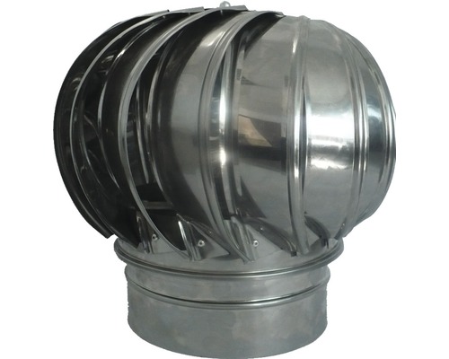 [P006375] Capac terminal rotativ din inox pentru coș de fum D. 180 mm
