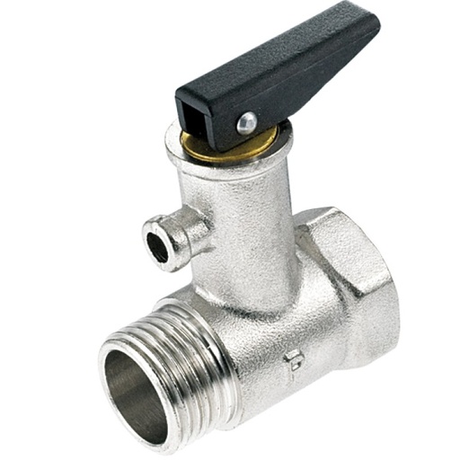 [P010530] Supapă de siguranță pentru boiler cu golire, fi-fe 1/2'', 3 bar