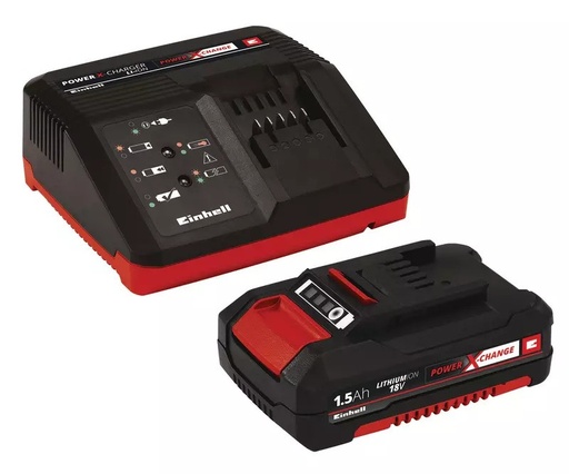 [P006939] Kit Einhell PXC Starter - Încărcător rapid și acumulator 18V 1.5Ah Li-Ion