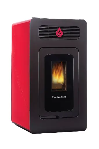 [P008889] Soba otel pe peleti, tip semineu, FM Premium, 1020 x 513 x 510 mm, 10 kw