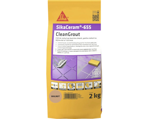 [P007001] Chit de rosturi gresie și faianță SikaCeram 655 CleanGrout Walnut, 2 kg