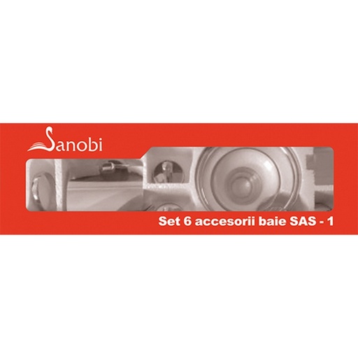[ST_3487] Set 6 accesorii pentru baie Sanobi SAS-1