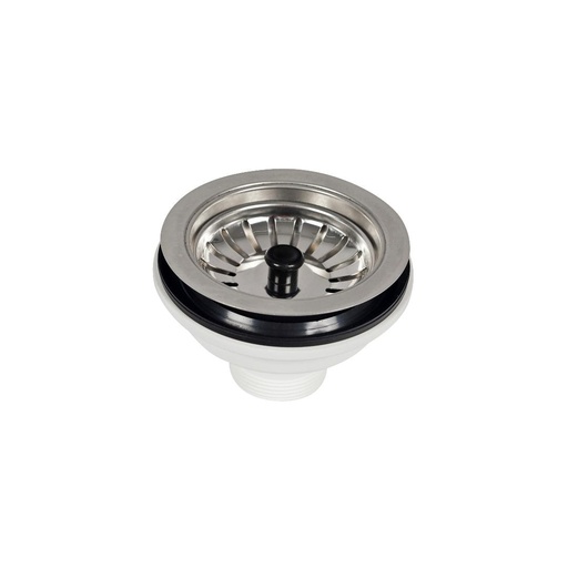[P006006] Ventil pentru chiuvetă 3236 cu grătar din inox, fără preaplin, 3”1/2x1”1/2