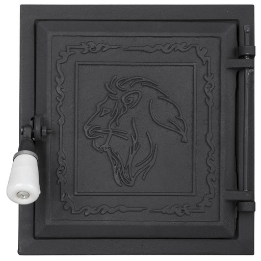 [P004012] Ușă din fontă pentru sobă Leo, 275x255 mm