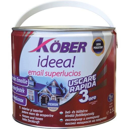 [P004588] Email superlucios Ideea Kober alb polar, 2.5 l