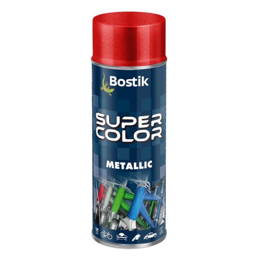 [P007818] Spray vopsea Bostik Color Universal, Roșu metalic interior/exterior, 400 ml