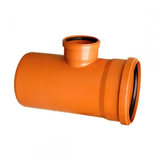 [P005537] Ramificație redusă din PVC 87°, mufă inel Ø160/110 mm