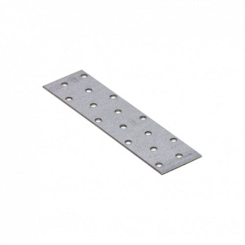 [P008219] Placă perforată plată din otel zincat pentru de constructii lemn, 160x40x2 mm