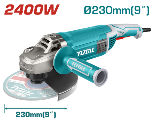 [P010422] Polizor unghiular Total, 2400W, 8000rpm, filet M14, diametru disc 230 mm