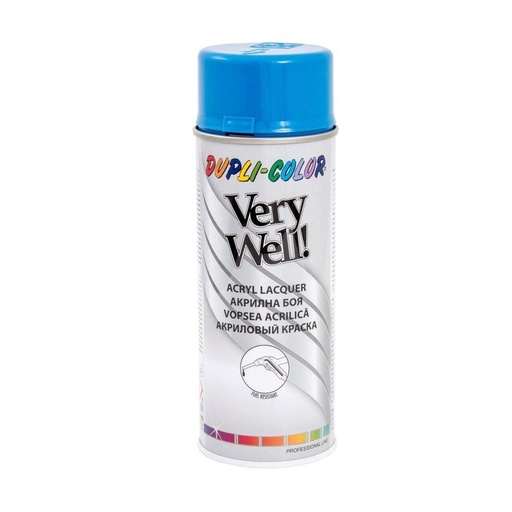 [P005429] Vopsea spray decorativă DUPLI-COLOR Very Well RAL 5015 bleu deschis, 400 ml