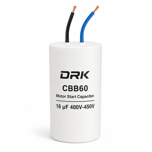 [P009460] Condensator pornire motor electric 16 UF 400V-450V cu fir