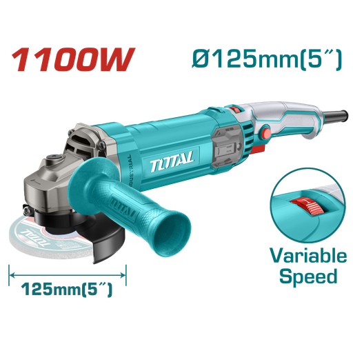 [P010408] Polizor unghiular cu variator, 1100W, diametru 125 mm, 12000 rpm