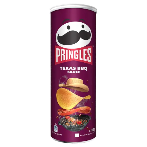 [P010371] PRINGLES Texas BBQ, chips, 165 gr