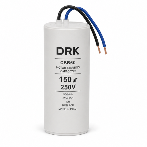 [P009461] Condensator pornire motor, 150 UF, 250V, cu fir