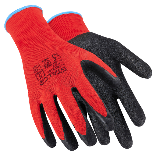 Mănuși poliester S-LATEX R ECO, red