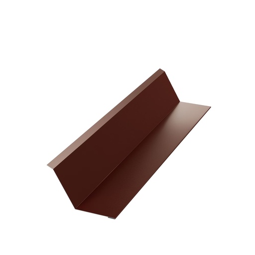 [P007910] Șorț rupere pantă RAL 8017 maro lucios pentru țiglă metalică, 0.4x250x2000 mm
