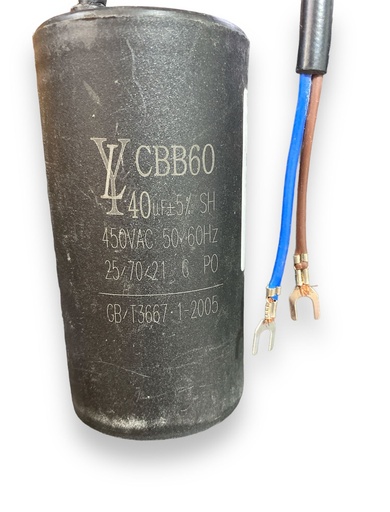 [P009360] Condensator pornire motor electric 40 µF cu fir