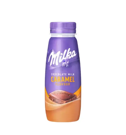 [P010950] MILKA Caramel Flavour, lapte cu ciocolata, gust de caramel, 250 ml
