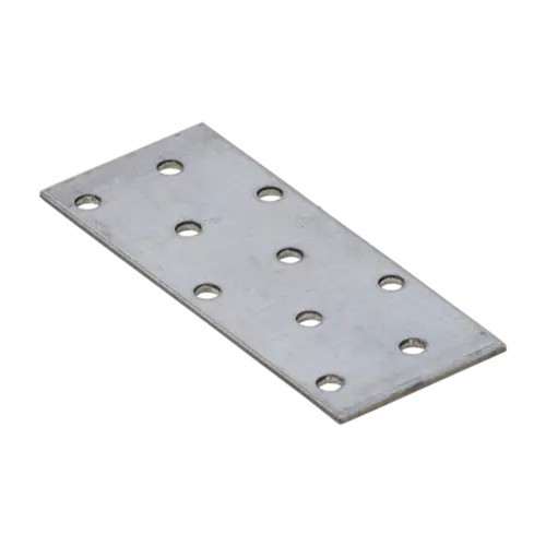 [P005131] Placă perforată plată din otel zincat pentru de constructii lemn, 100x40x2 mm