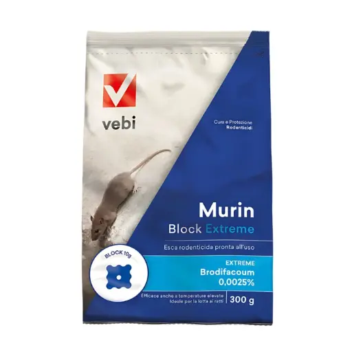 [P010959] Raticid Murin Block Extreme, 300 gr
