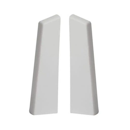 [P009223] Capăt PVC plintă stânga+dreapta, NG 80 alb, 2 buc/set