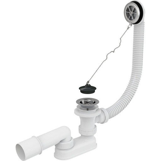 [P005871] Ventil cadă A501 cu preaplin, cromat