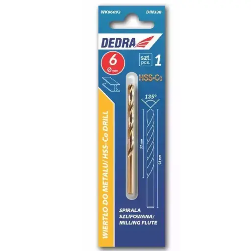 [P009331] Burghiu cobalt pentru metal 2.5x57 mm x2 buc/set
