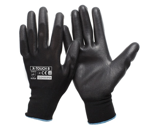 Mănuși Textil Protecție X-Touch Black Din Pu